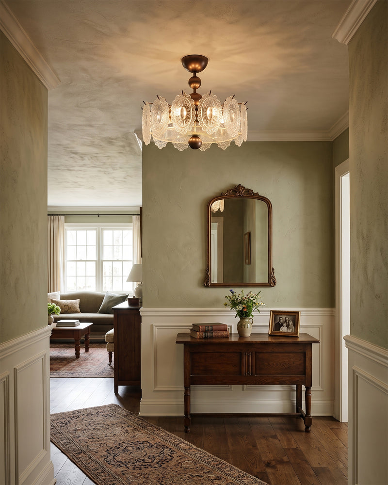 Cordelia Glass Semi-Flush Mount