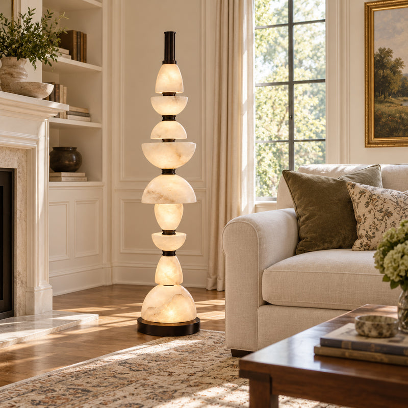 Corliss Alabaster Floor Lamp