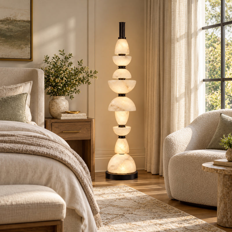 Corliss Alabaster Floor Lamp
