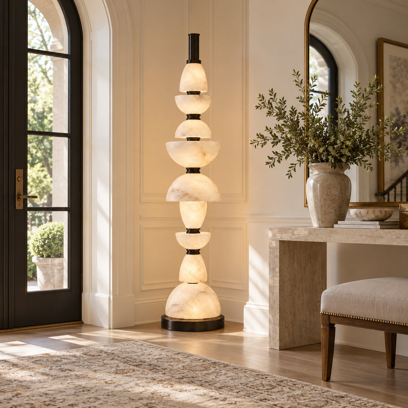 Corliss Alabaster Floor Lamp