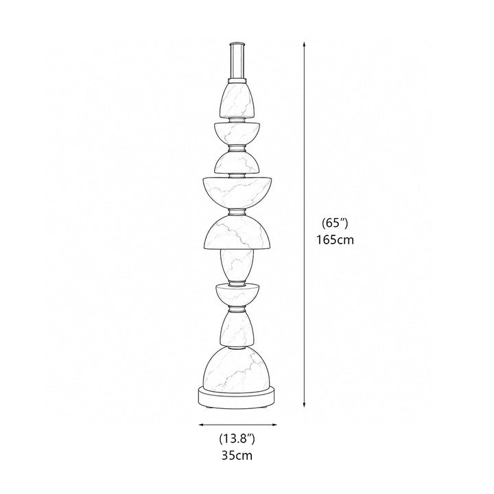 Corliss Alabaster Floor Lamp