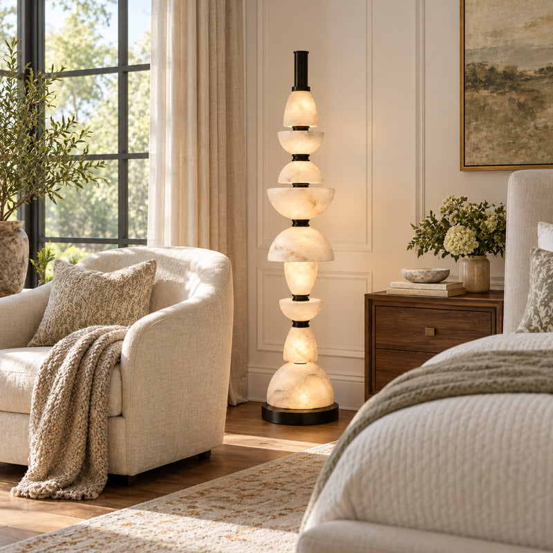 Corliss Alabaster Floor Lamp