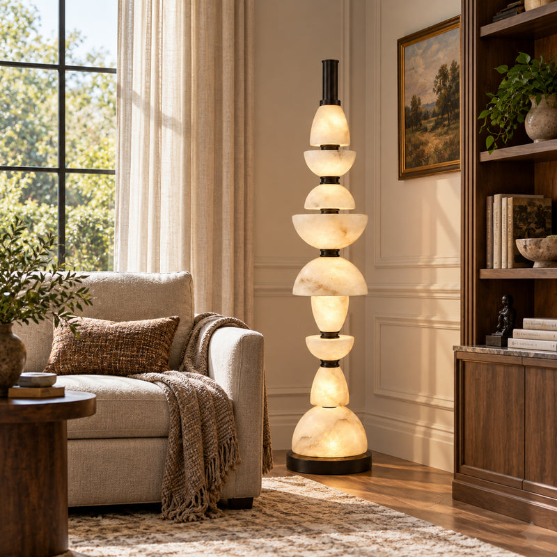 Corliss Alabaster Floor Lamp