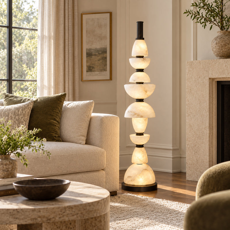 Corliss Alabaster Floor Lamp
