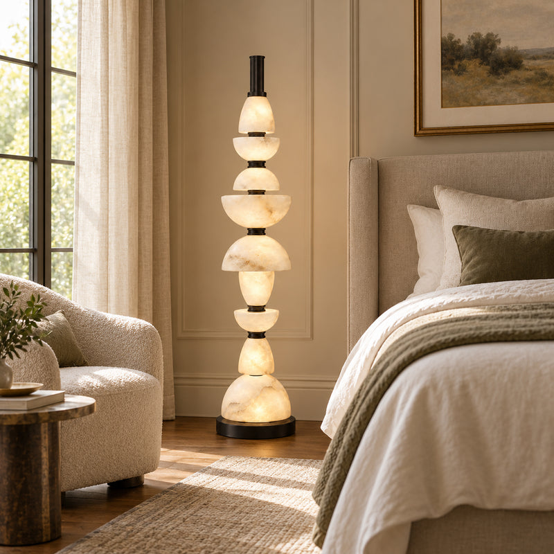 Corliss Alabaster Floor Lamp