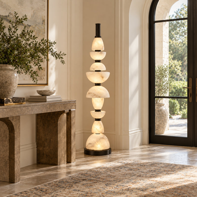 Corliss Alabaster Floor Lamp
