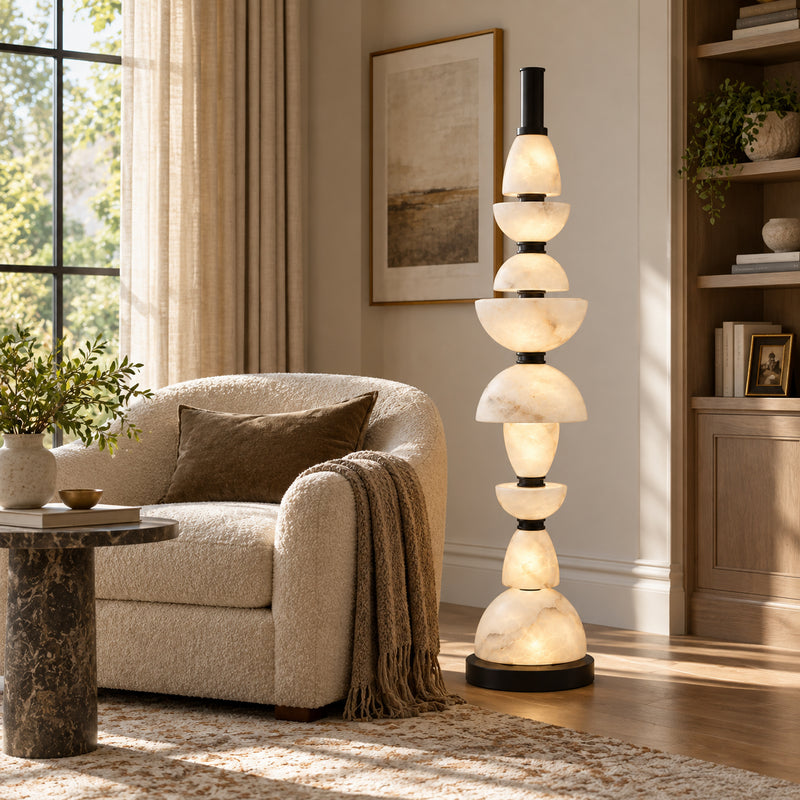 Corliss Alabaster Floor Lamp