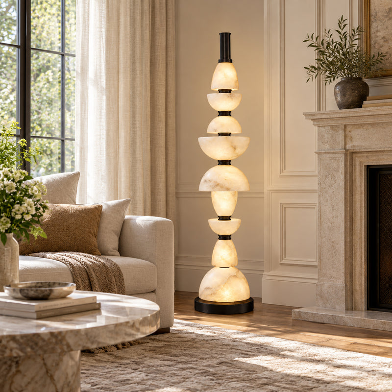 Corliss Alabaster Floor Lamp