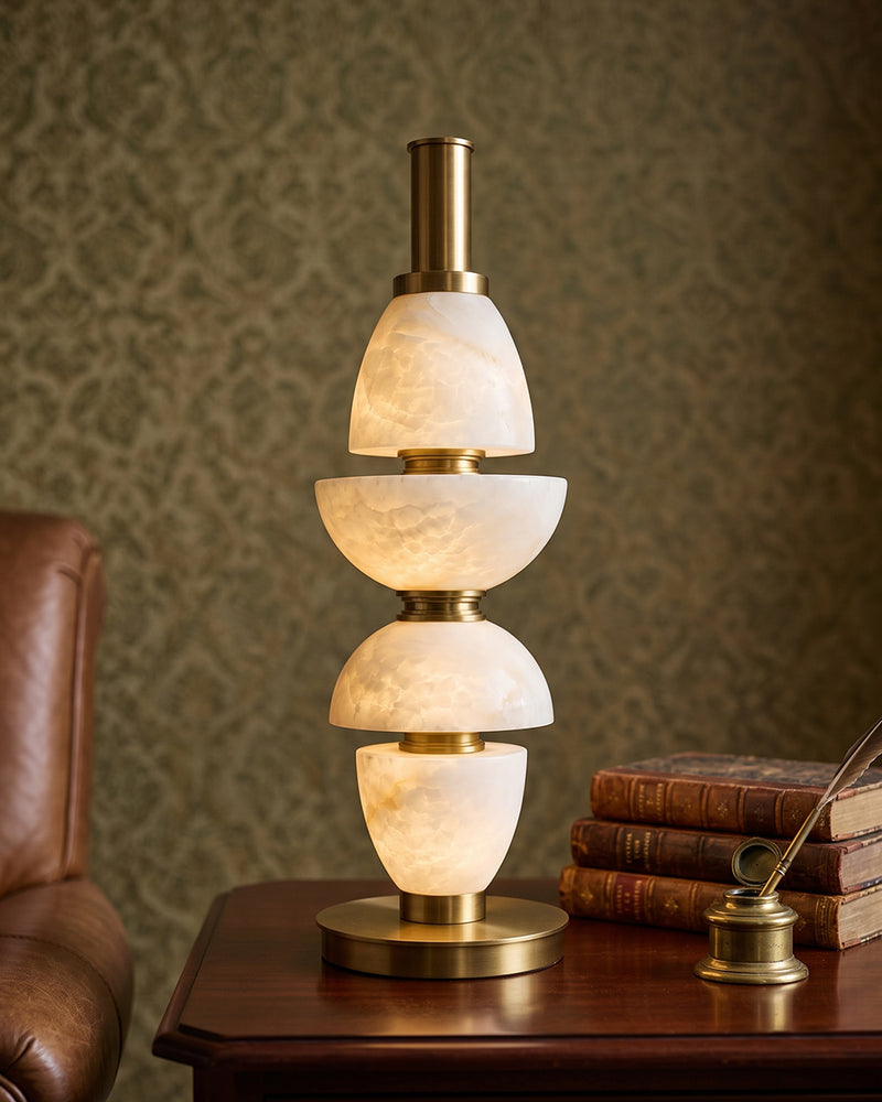 Corliss Alabaster Table Lamp