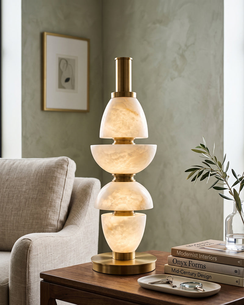 Corliss Alabaster Table Lamp