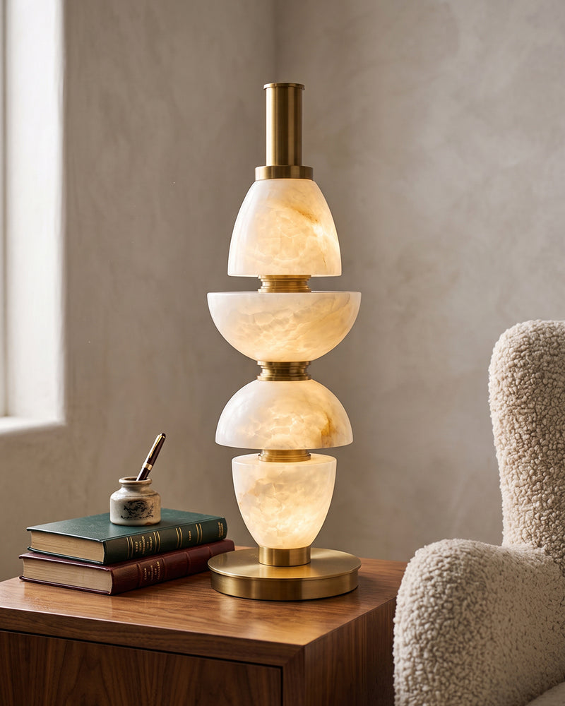 Corliss Alabaster Table Lamp