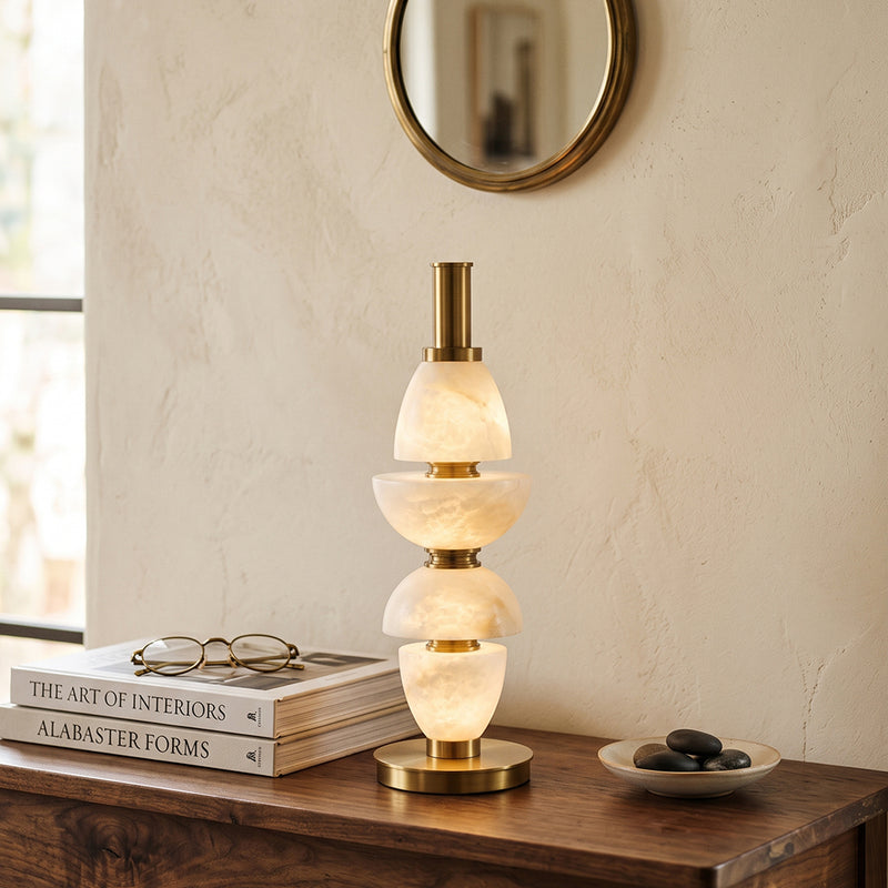 Corliss Alabaster Table Lamp