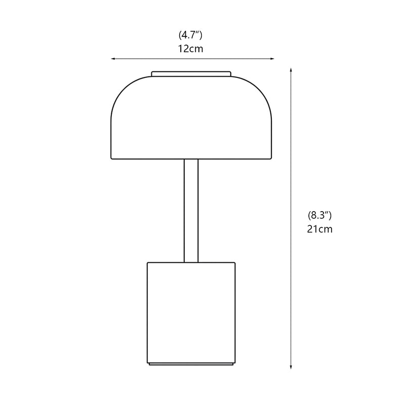 Crackle Alabaster Table Lamp (Built-in Battery)