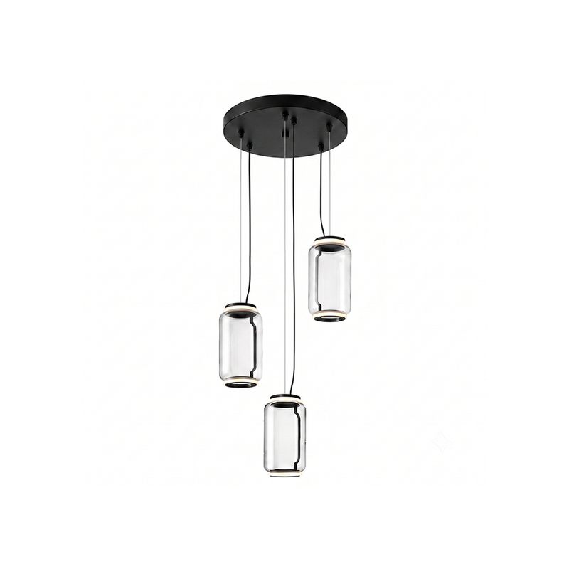 Suspension cylindrique en verre