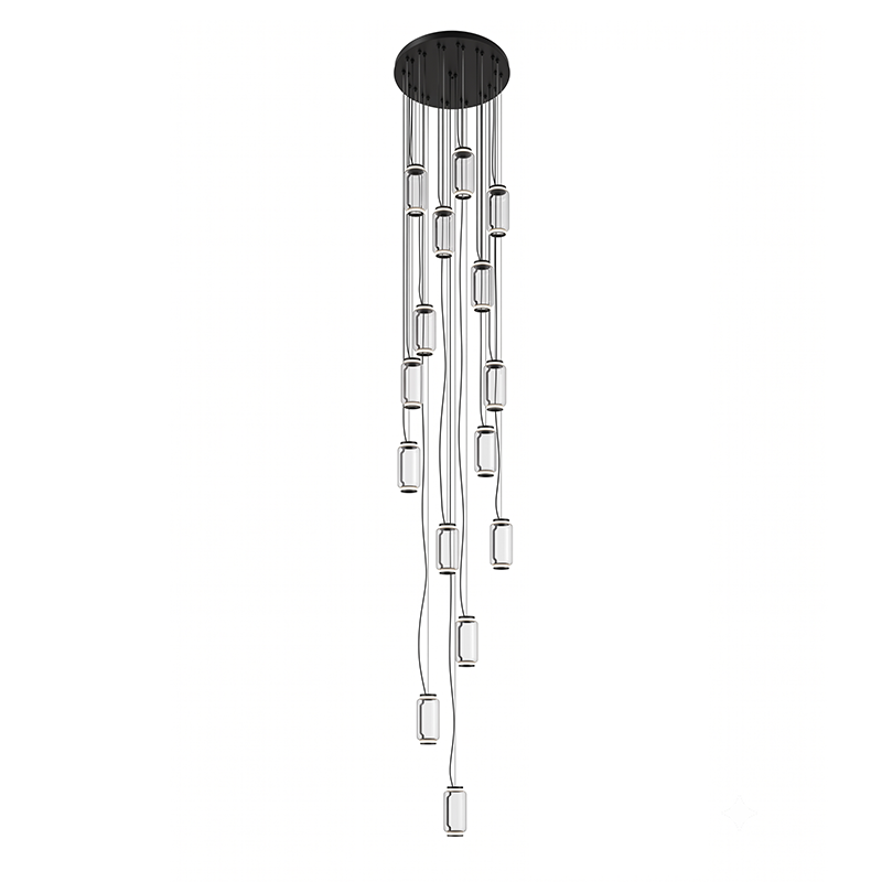 Suspension cylindrique en verre
