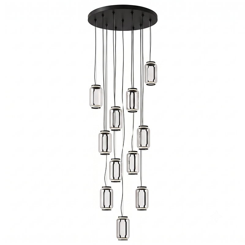 Suspension cylindrique en verre
