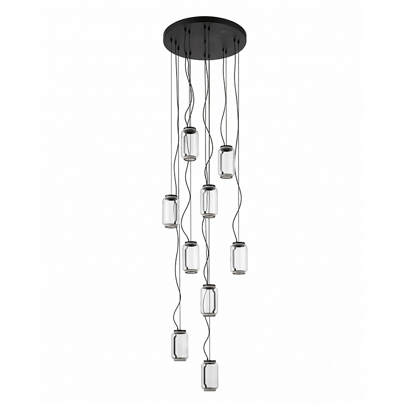Suspension cylindrique en verre