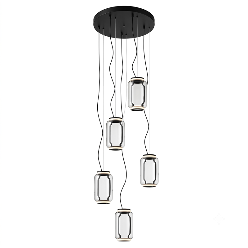 Suspension cylindrique en verre