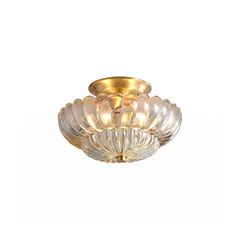 Dahlia Glass Semi-Flush Mount