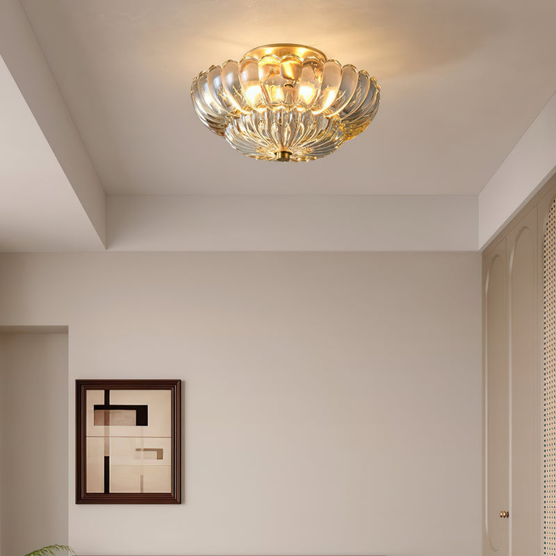 Dahlia Glass Semi-Flush Mount