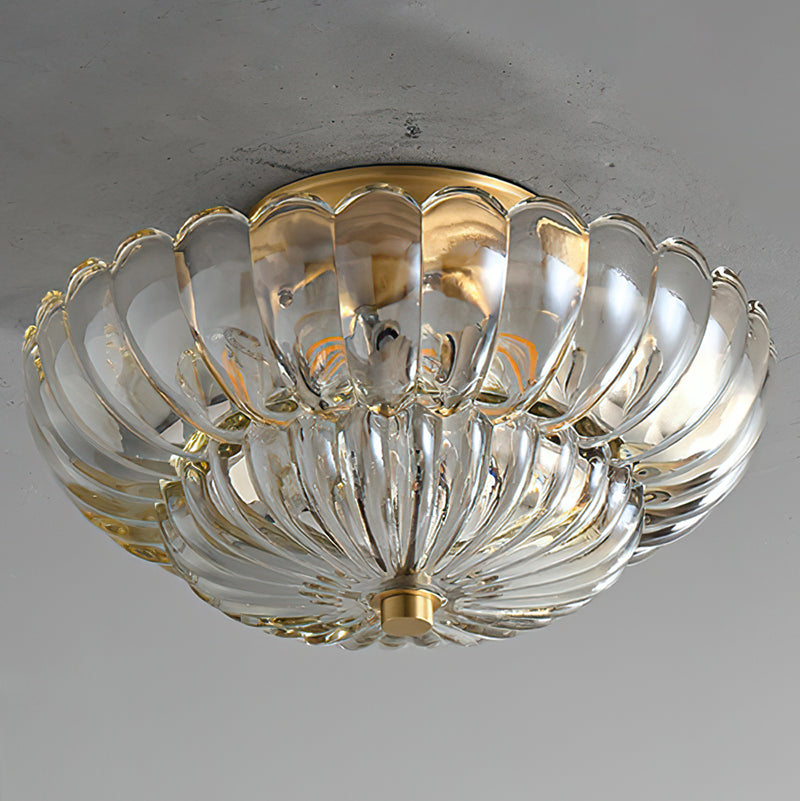 Dahlia Glass Semi-Flush Mount