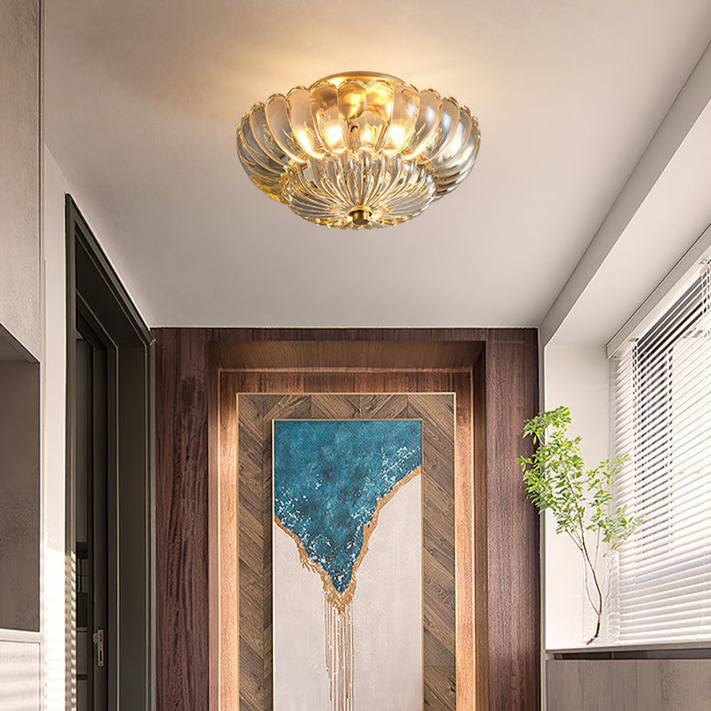 Dahlia Glass Semi-Flush Mount