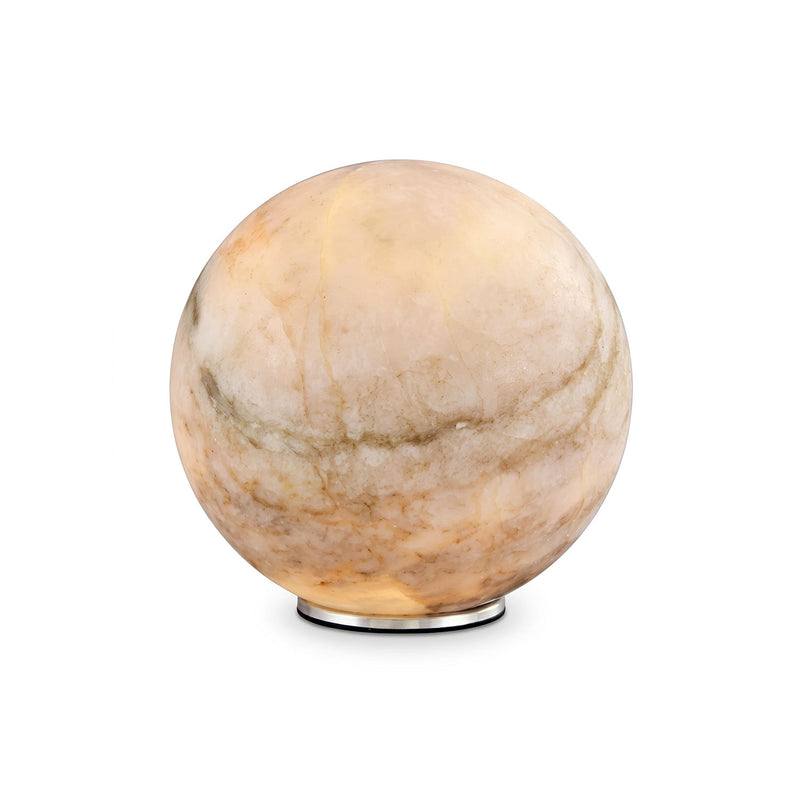 Declan Alabaster Sphere Table Lamp(Built-in Battery)