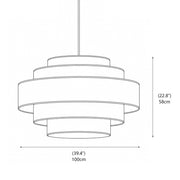 Dumora Fabric Pendant Lamp – detail 3