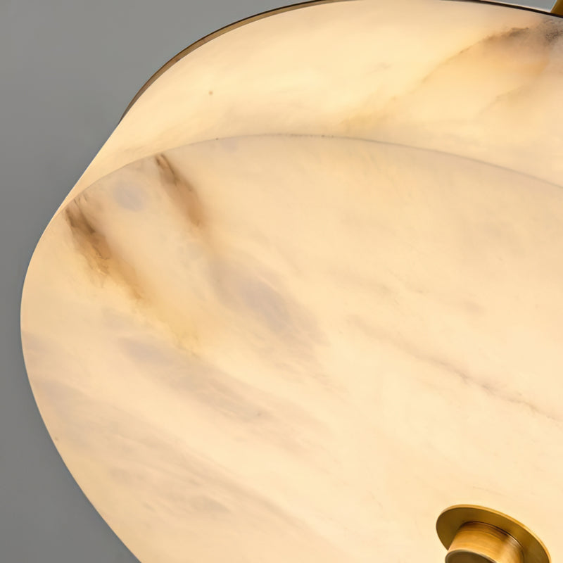 Ebell Alabaster Semi-Flush Mount