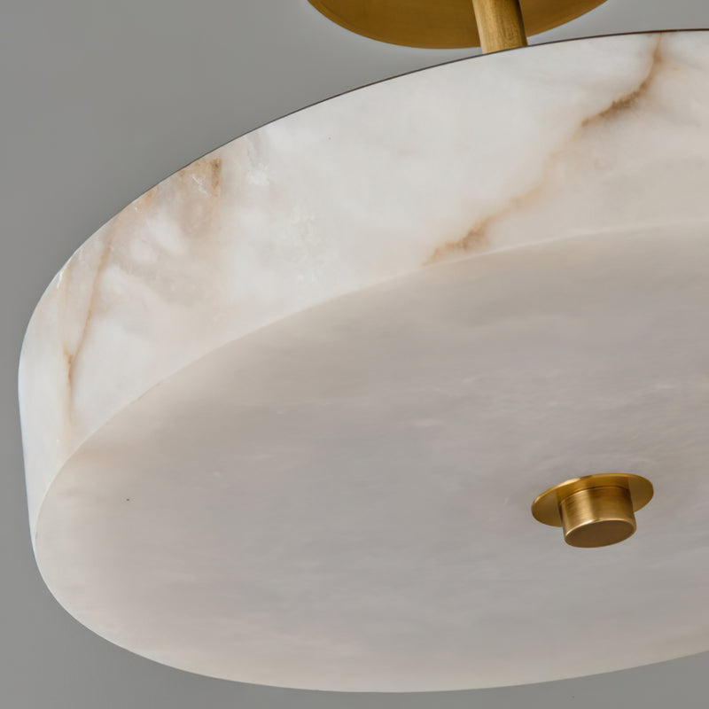 Ebell Alabaster Semi-Flush Mount
