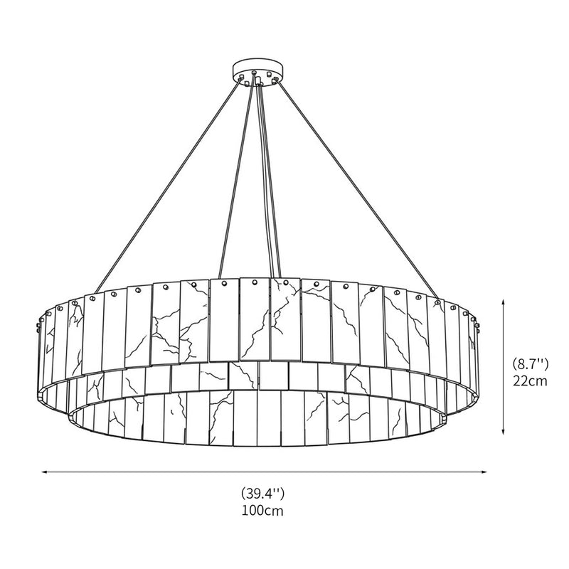 Eichholtz Alabaster Chandelier