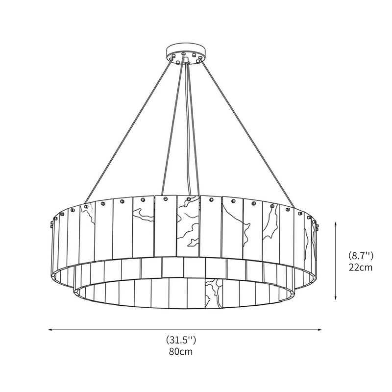 Eichholtz Alabaster Chandelier
