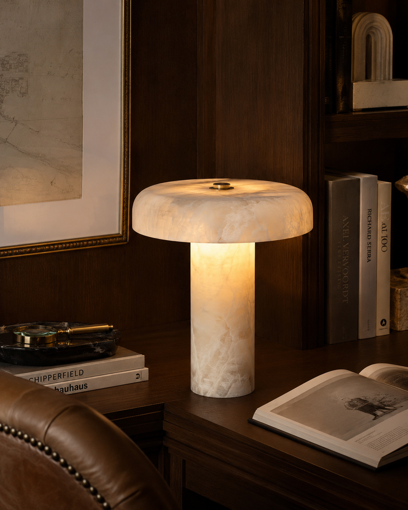 Eira Crackle Alabaster Table Lamp