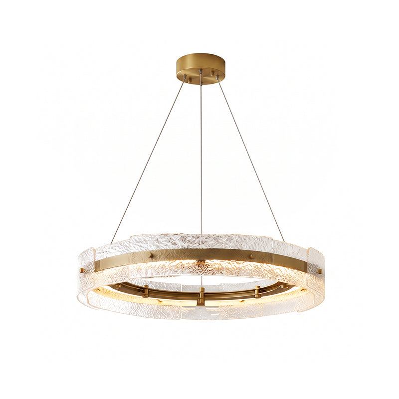 Eldon Banded Glass Halo Chandelier