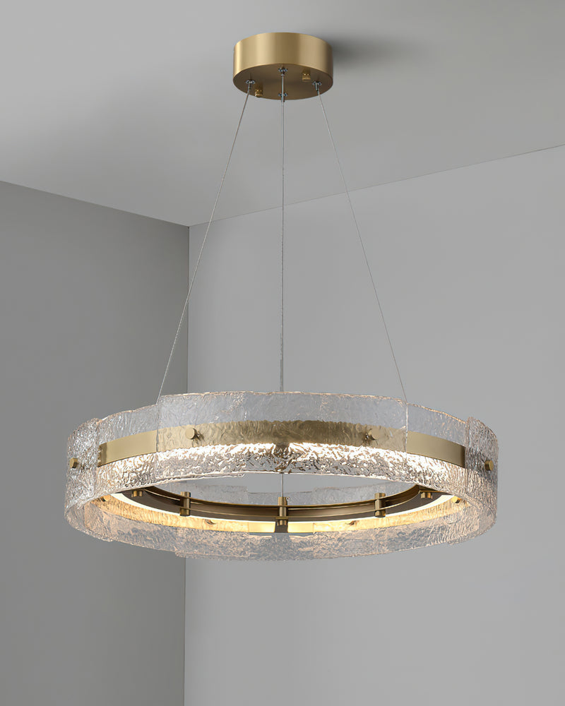 Eldon Banded Glass Halo Chandelier – detail 15