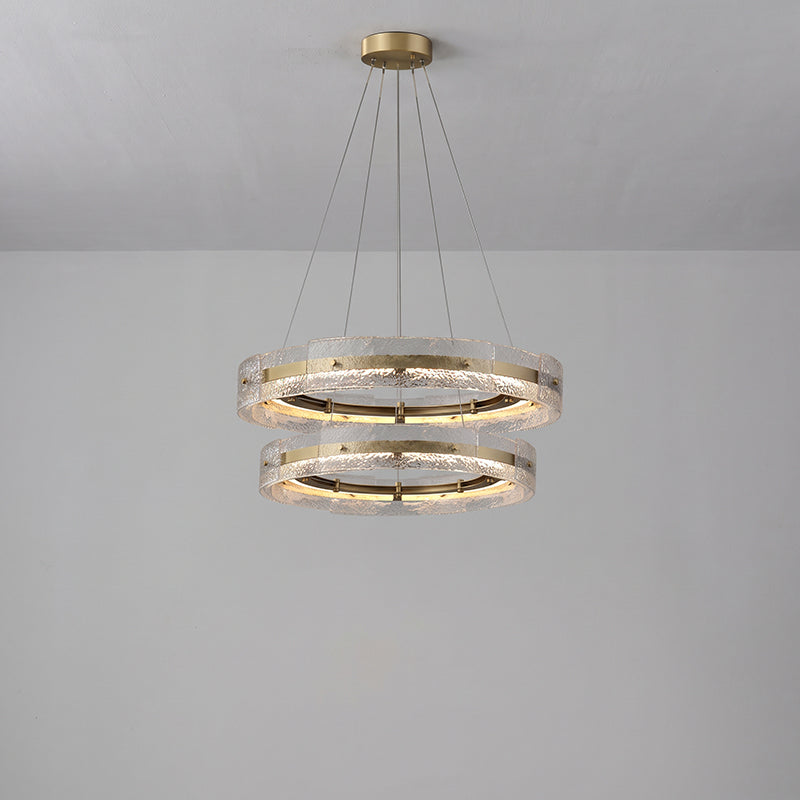 Eldon Banded Glass Halo Chandelier – detail 19