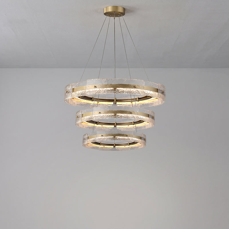 Eldon Banded Glass Halo Chandelier – detail 22