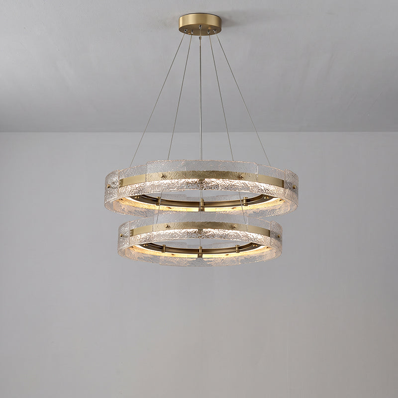 Eldon Banded Glass Halo Chandelier – detail 21
