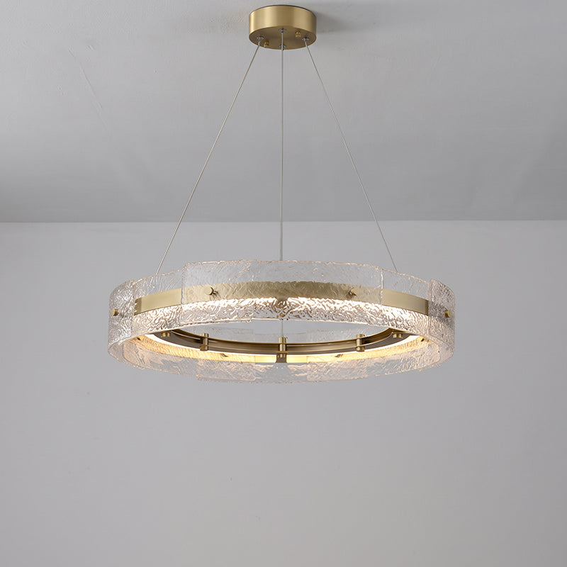 Eldon Banded Glass Halo Chandelier – detail 18