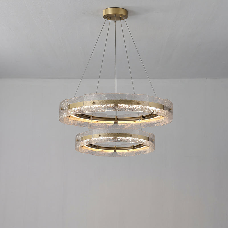 Eldon Banded Glass Halo Chandelier – detail 20