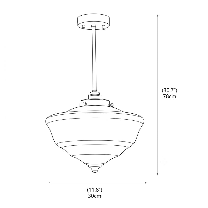 Eleanor Stepped Semi-Flush Mount Ceiling Lamp