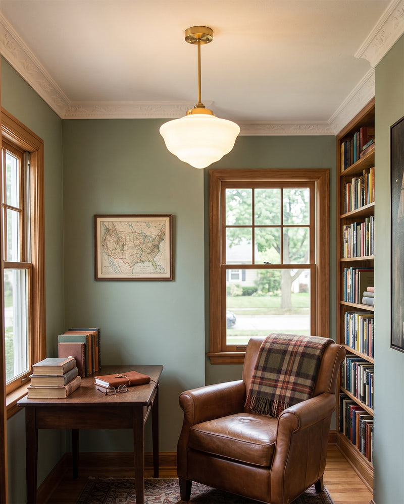 Eleanor Stepped Semi-Flush Mount Ceiling Lamp