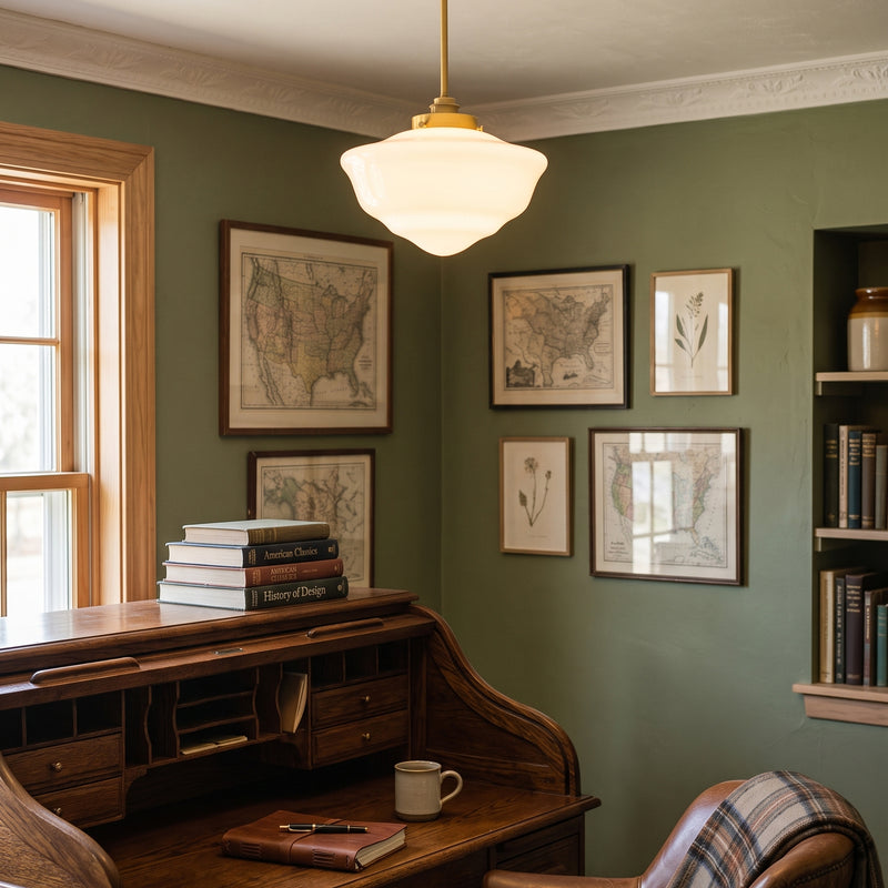 Eleanor Stepped Semi-Flush Mount Ceiling Lamp