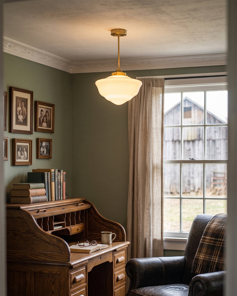 Eleanor Stepped Semi-Flush Mount Ceiling Lamp