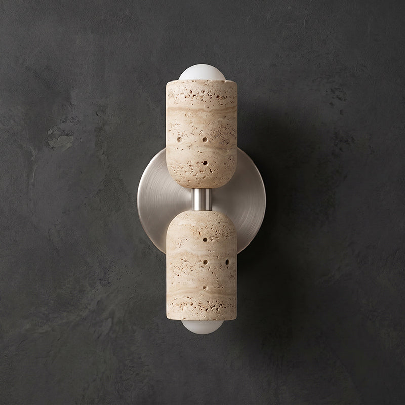 Emerson Travertine Totem Wall Sconce