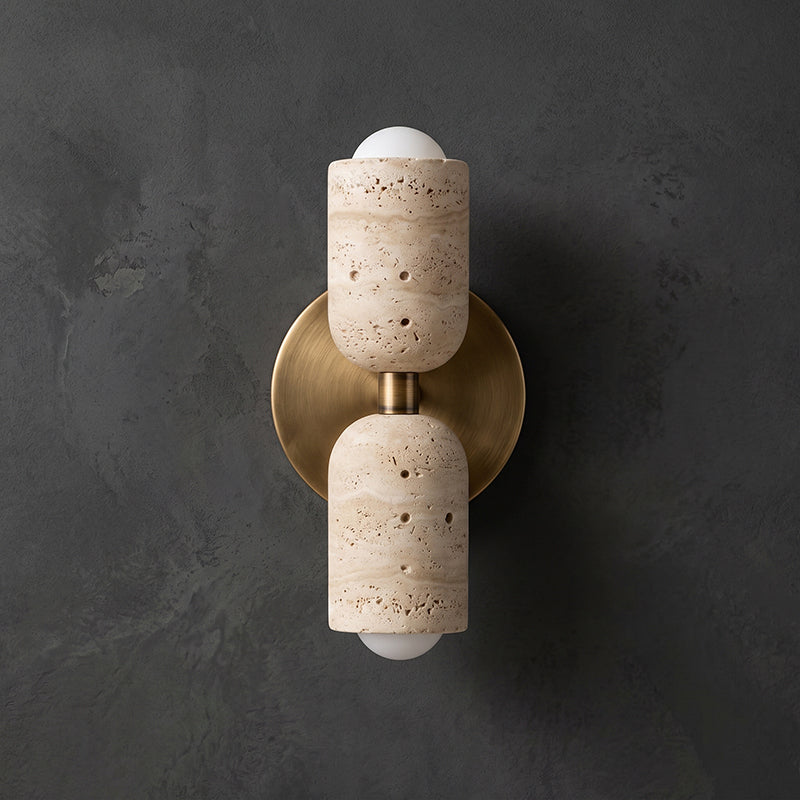 Emerson Travertine Totem Wall Sconce