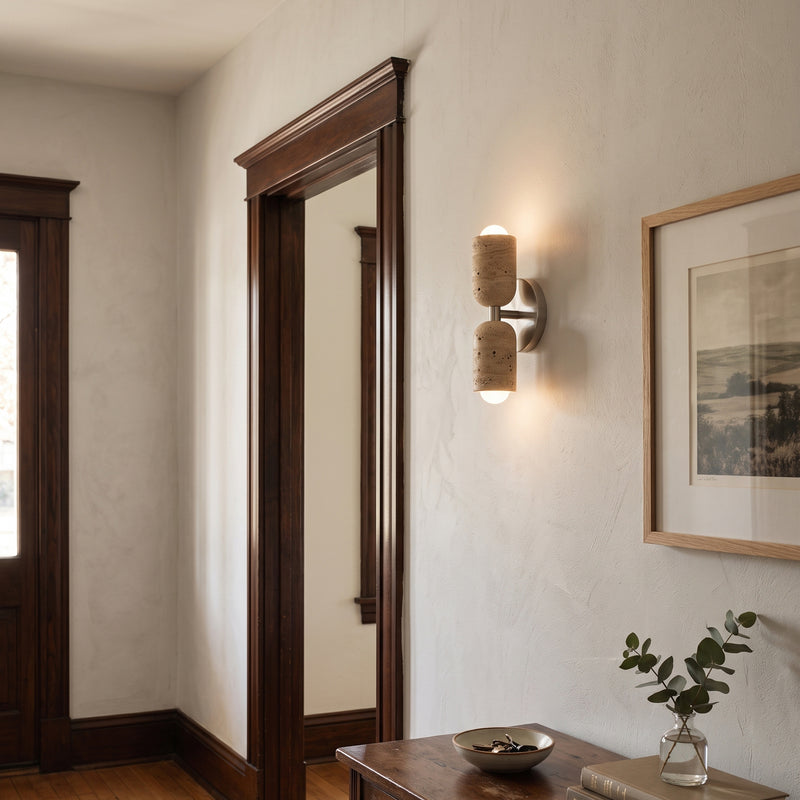 Emerson Travertine Totem Wall Sconce