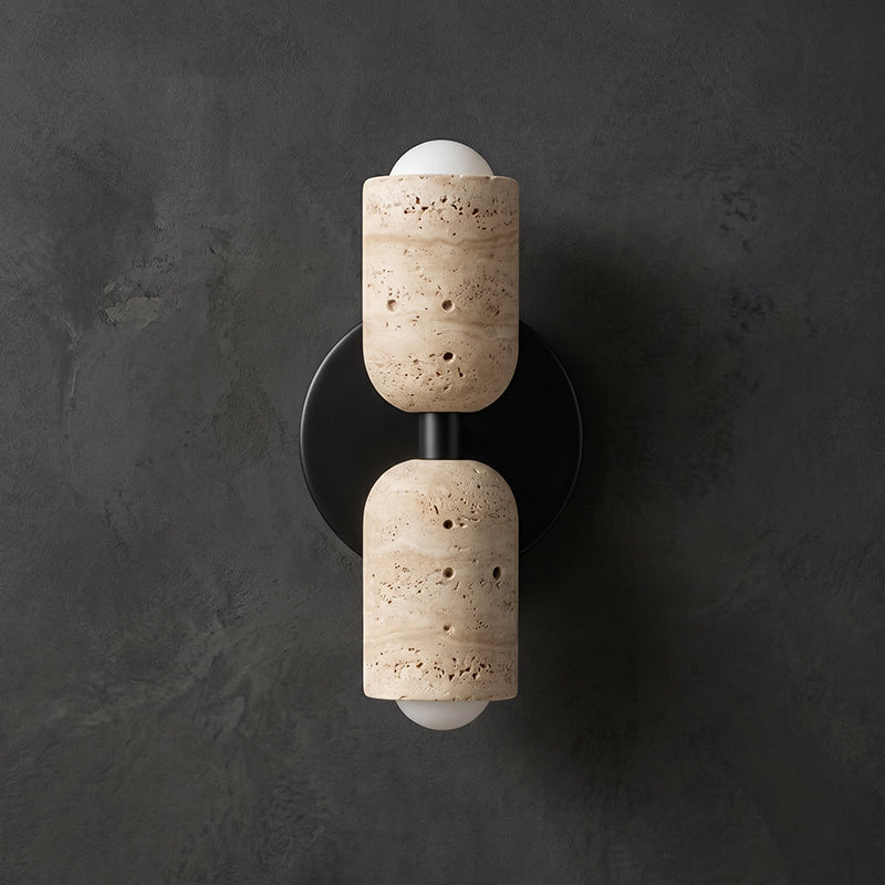 Emerson Travertine Totem Wall Sconce