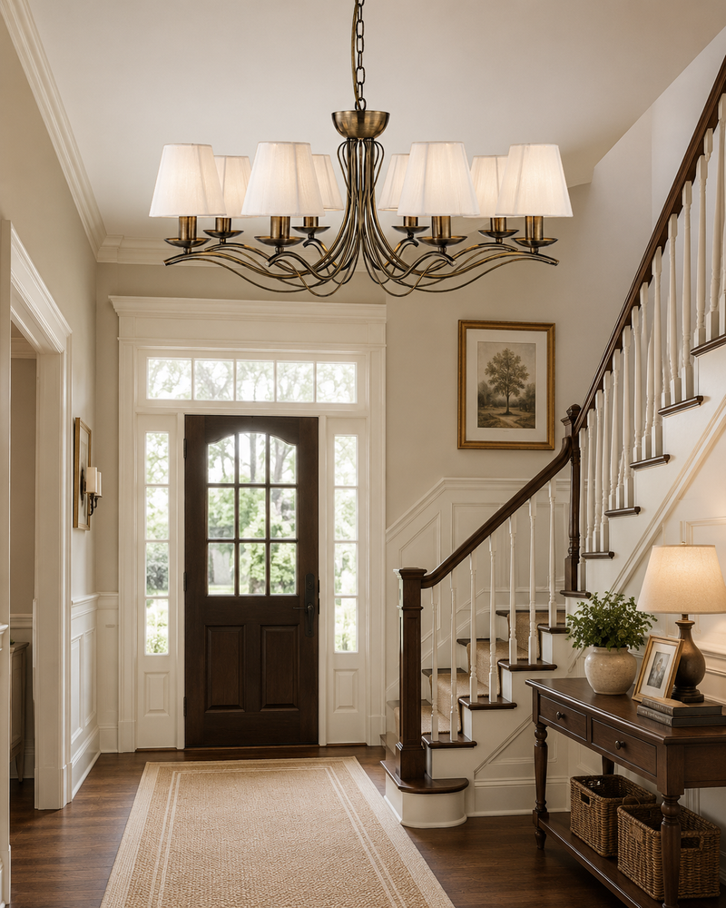 Evander Brass Chandelier