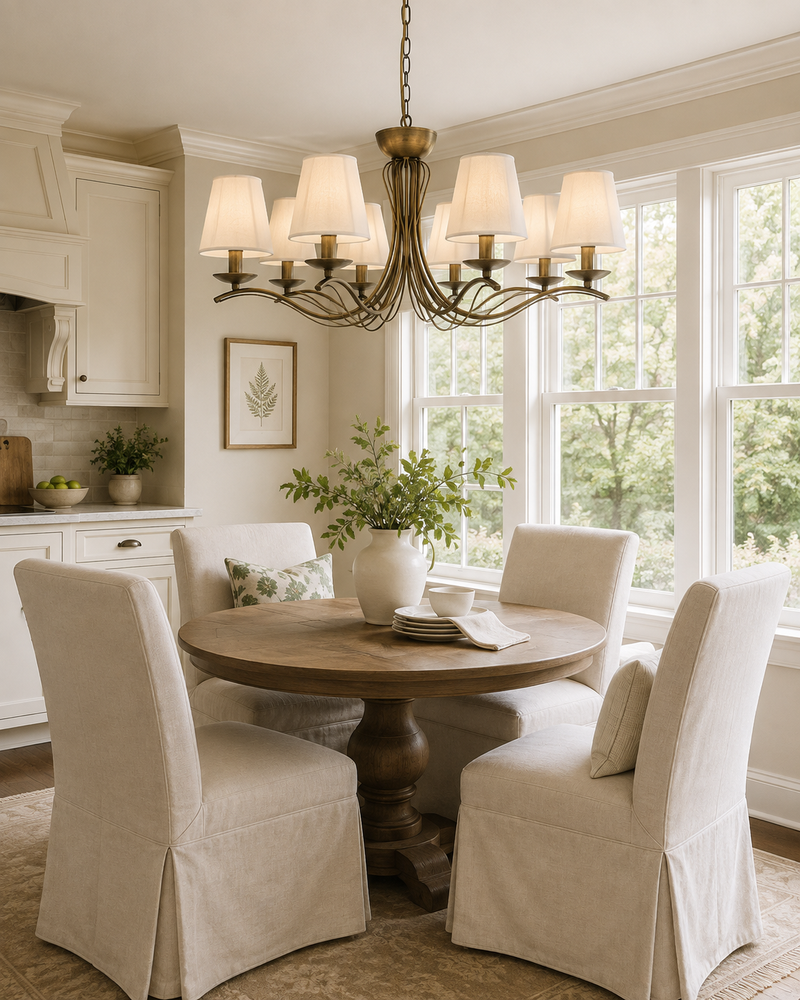 Evander Brass Chandelier